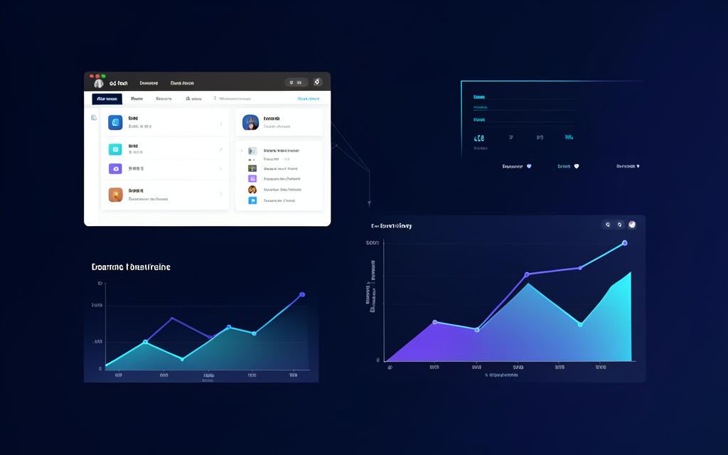 Learning platform dashboards and growth charts